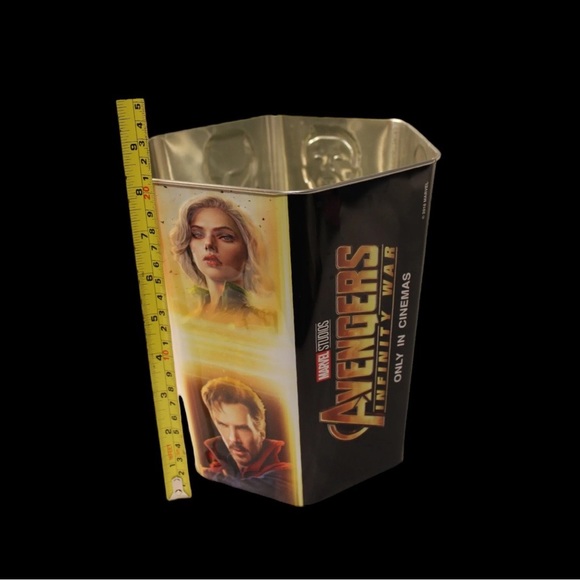 Marvel Dining Marvel Studios Avengers Infinity War Tin Popcorn Bucket Trash Can Iron Man